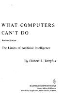 Copertina  What computers can't do : the limits of artificial intelligence