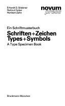 Copertina  Schriften + Zeichen : ein Schriftmusterbuch  = Types + simbols : a type specimen