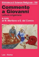 Copertina  Commento a Giovanni : lettura origeniana