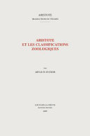 Copertina  Aristote et les classifications zoologiques
